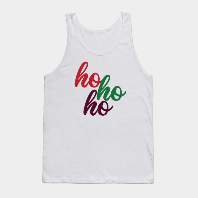 HoHoHo Christmas Tank Top by DesignsandSmiles